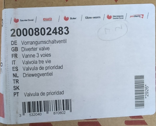 Glow worm diverter valve - glow-worm,