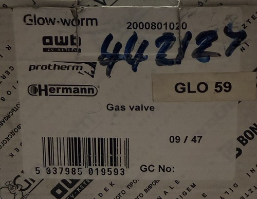 Glow worm gas valve - glow-worm,