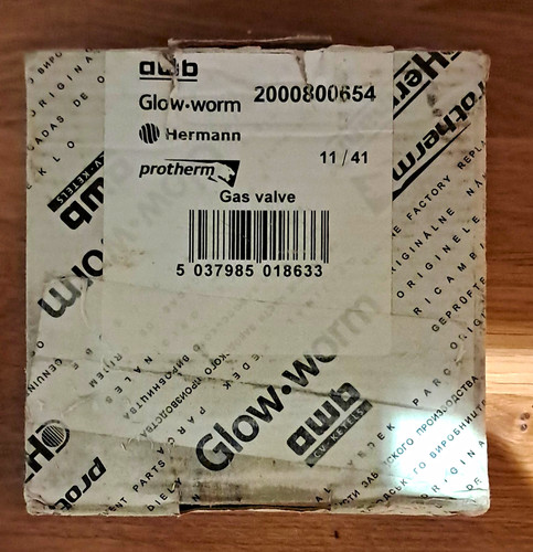 Glow worm gas - valve, part